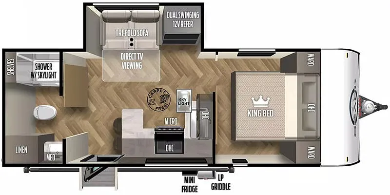 2024 Forest River Ozark 2430RBK - Floor plan