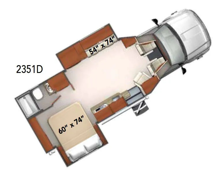 Phoenix Cruiser 2351D floor plan