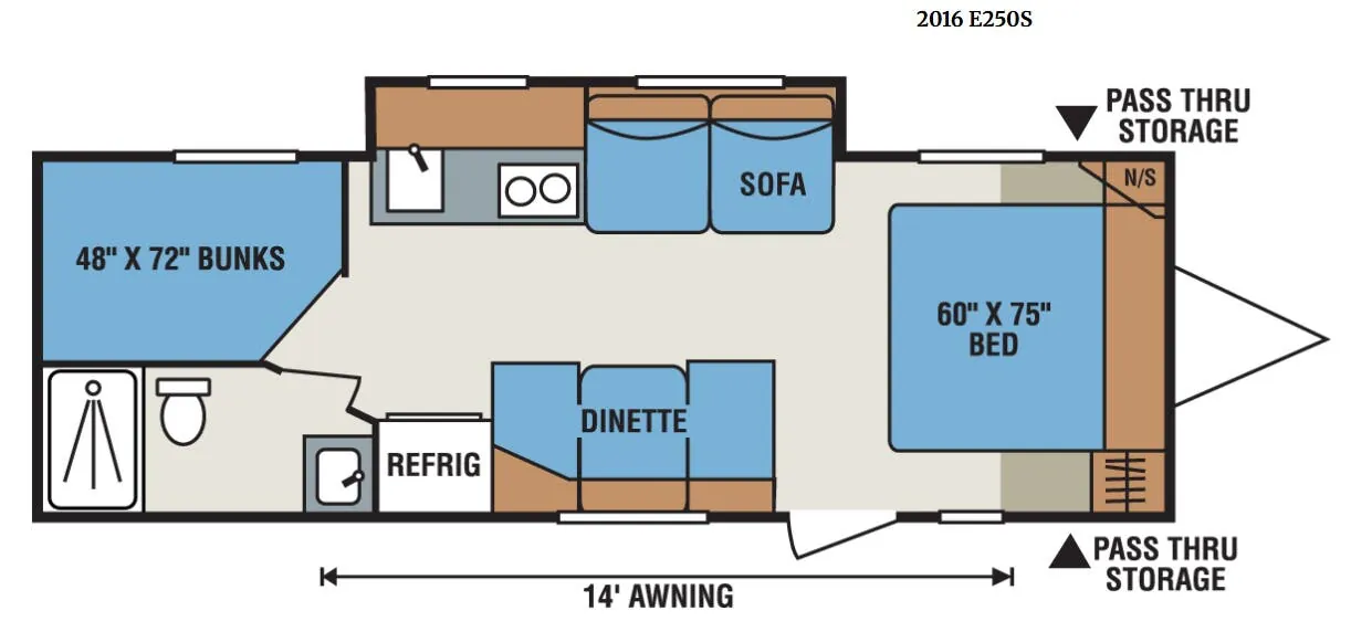 K-Z Spree Escape E250S floor plan