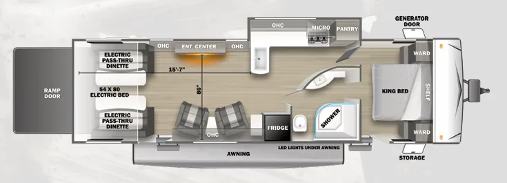 2024 Forest River Stealth 2900SLS - Floor plan