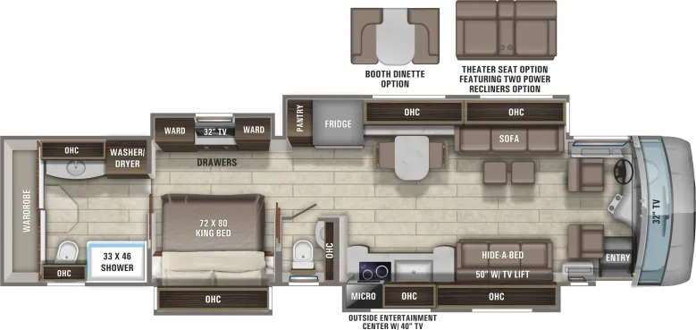 2021 Entegra Coach Anthem 44W - Floor plan