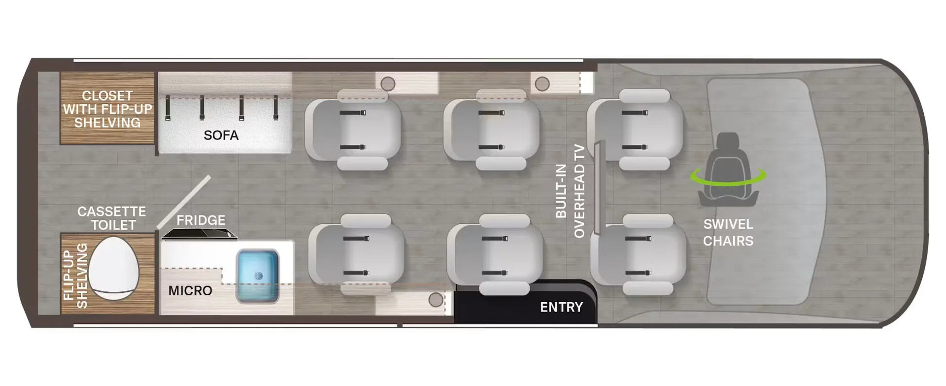 Thor Motor Coach Freedom Mover PX10 floor plan