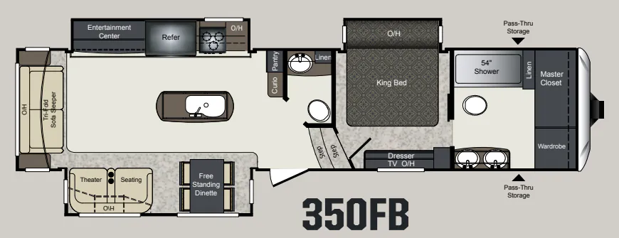 Keystone Laredo 350FB floor plan