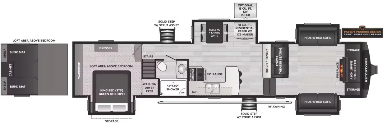 2026 Keystone Montana High Country 377FL - Floor plan