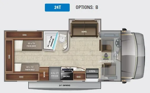 Jayco Melbourne 24T floor plan