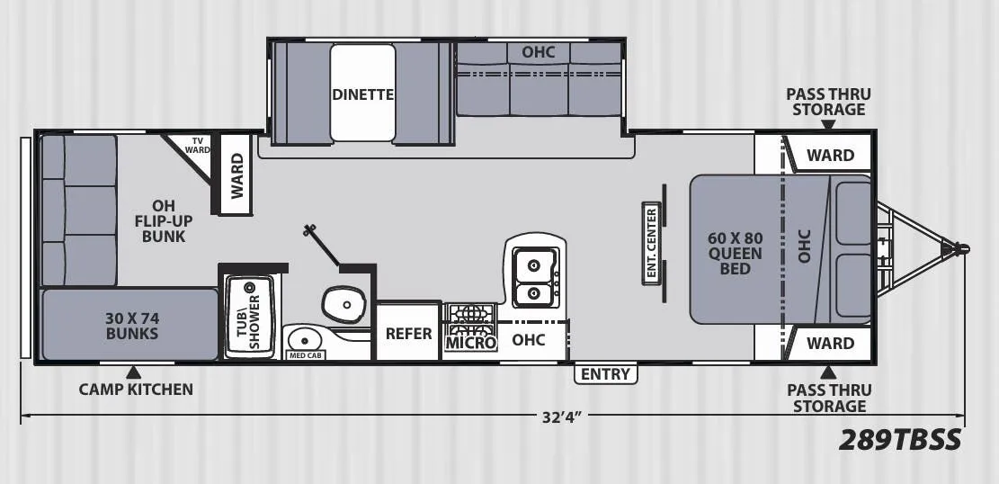 Coachmen Apex Ultra-Lite 289TBSS floor plan