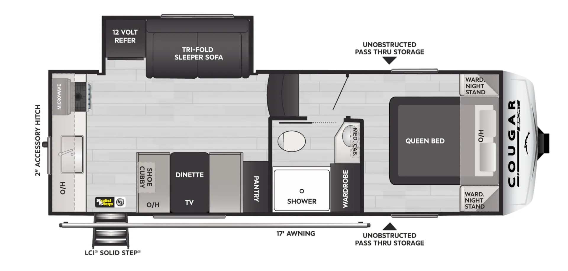 Keystone Cougar Sport 2100RK floor plan