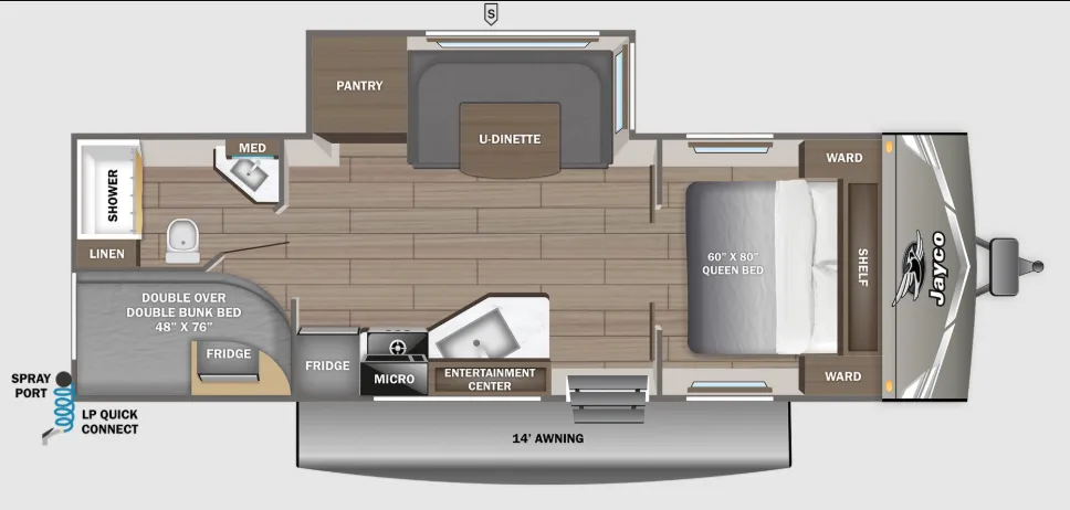 2027 Jayco Jay Flight 245BHS floor plan