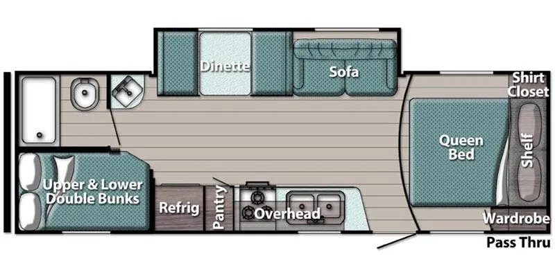 Gulf Stream Kingsport Ultra Lite 259BH floor plan
