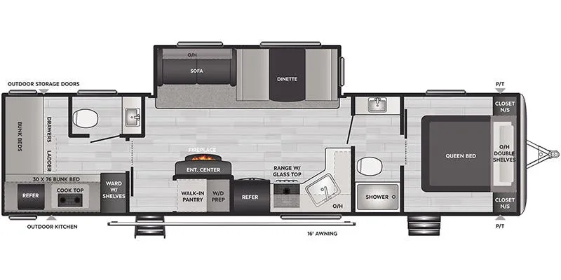 2022 Keystone Springdale 335BH floor plan