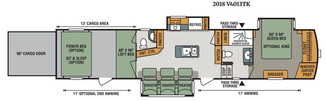 K-Z Venom V4013TK floor plan