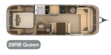 2026 Airstream Flying Cloud 28RB QUEEN - Floor plan