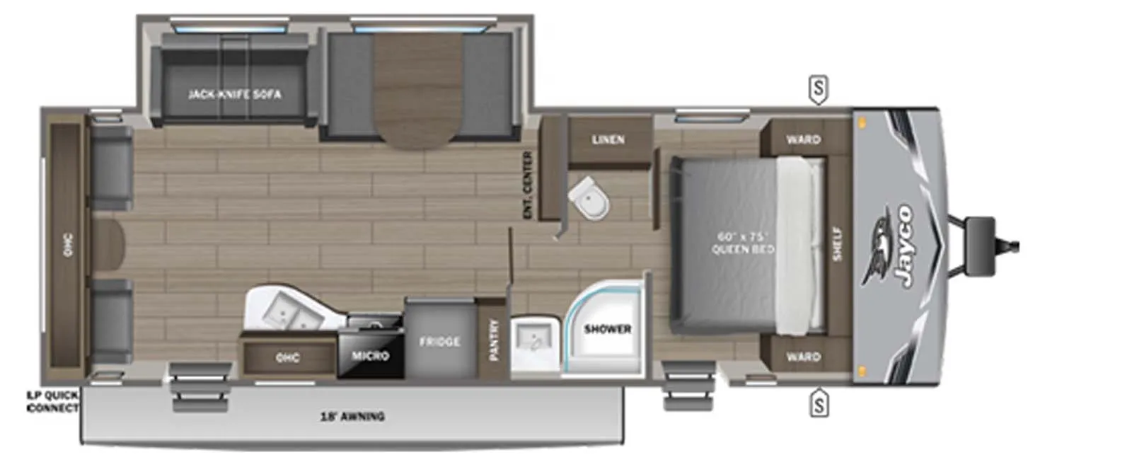 2025 Jayco Jayco Jay Flight 262RLS - Floor plan