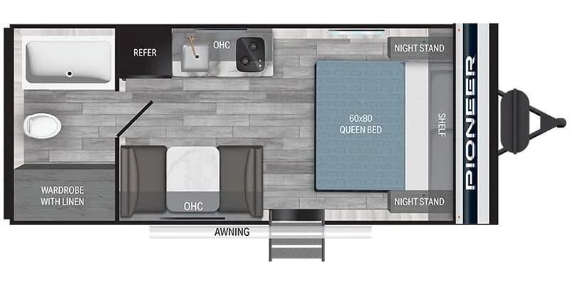 2025 Heartland Pioneer PI 17RB floor plan