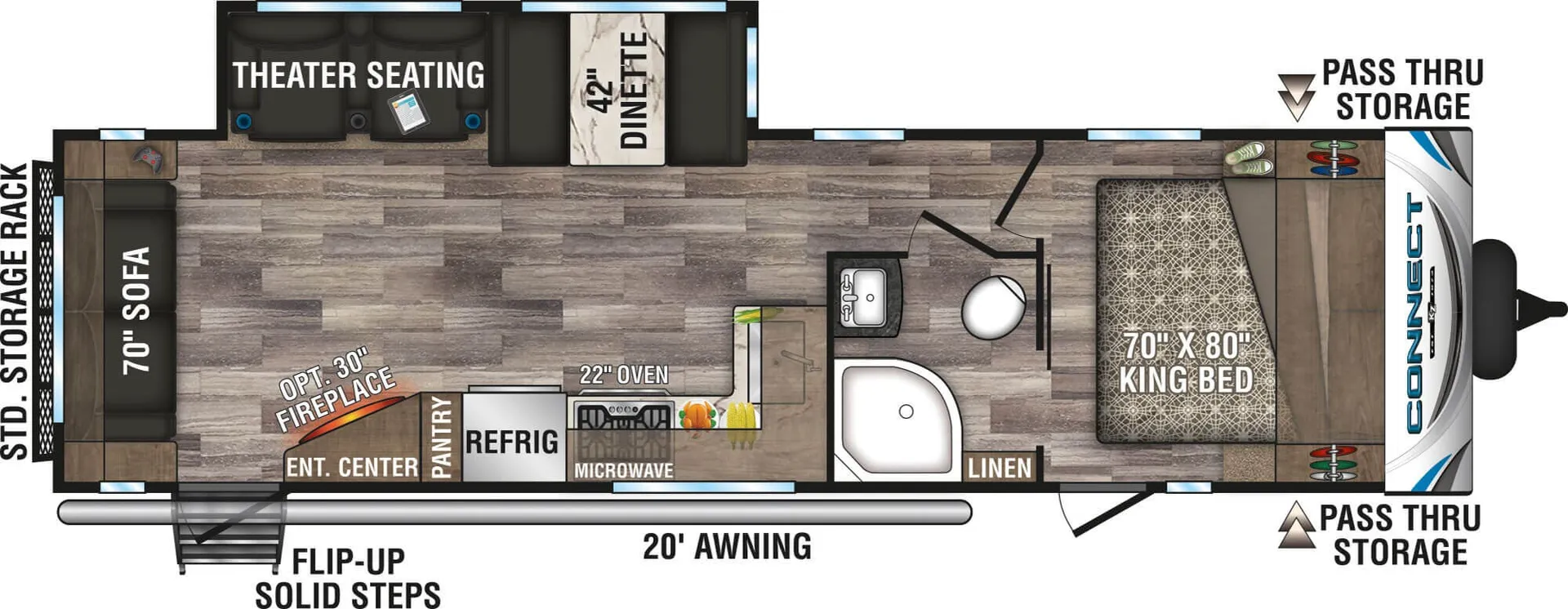 K-Z Connect C291RL floor plan
