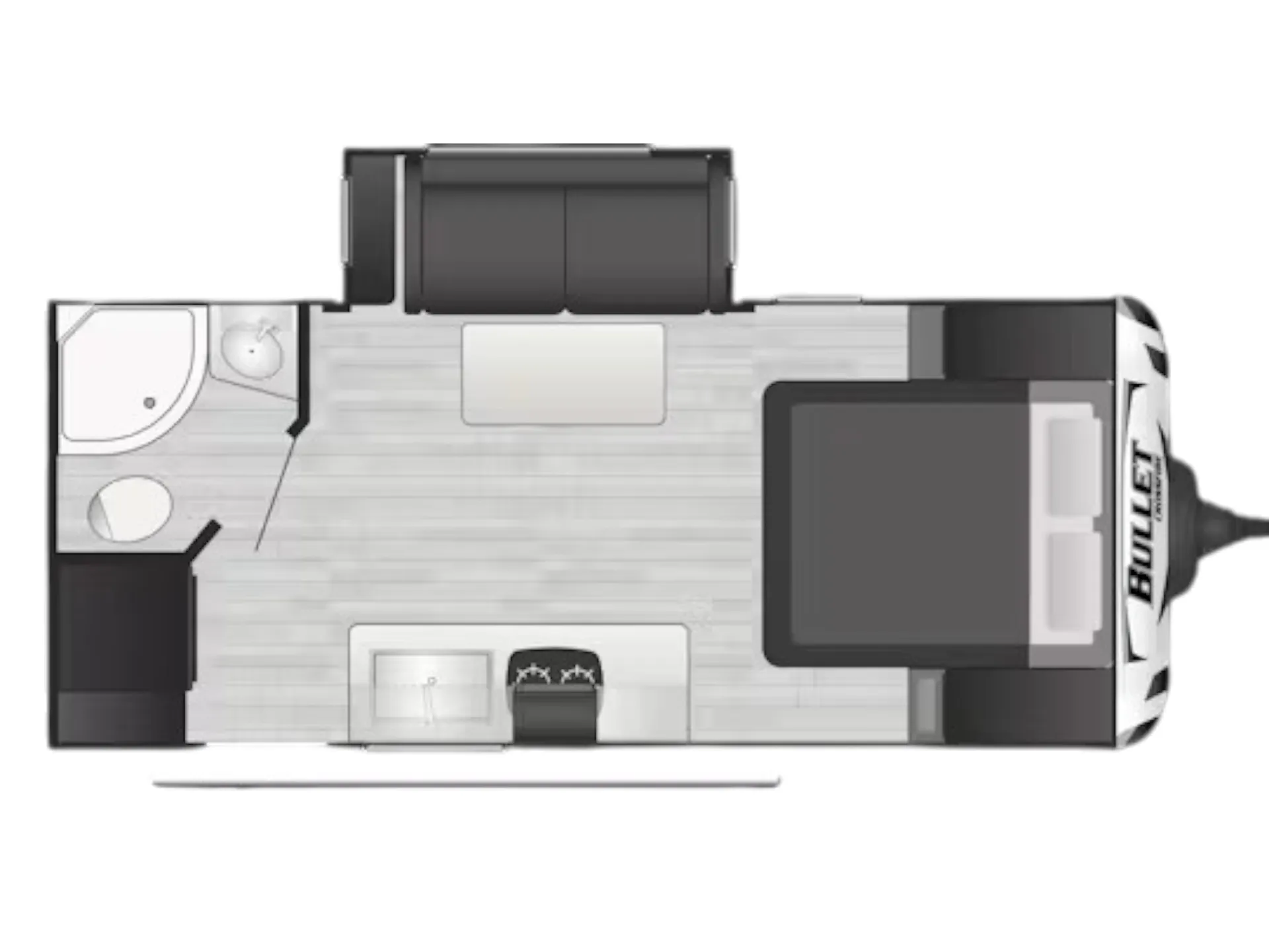 Keystone Bullet Crossfire 1850RB floor plan