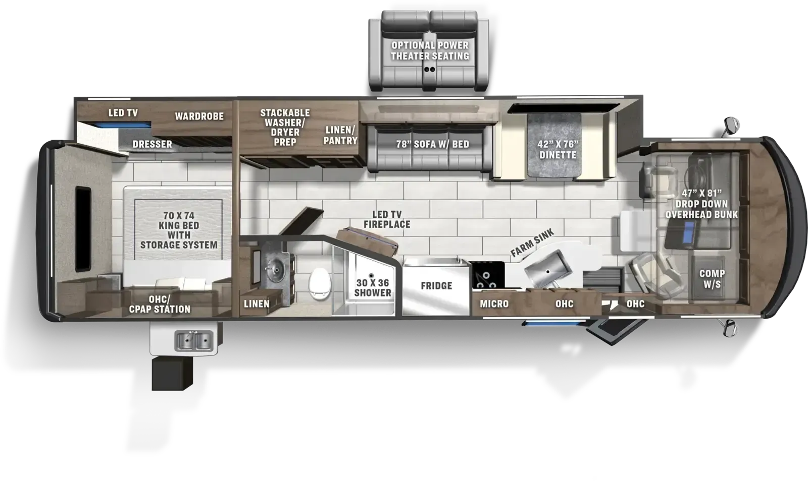Coachmen Encore 335FS floor plan