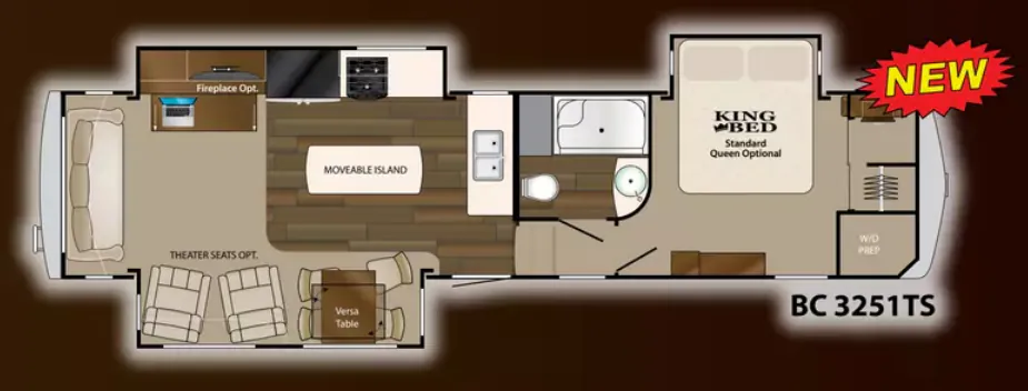 Heartland Big Country Gold Edition 3251TS floor plan