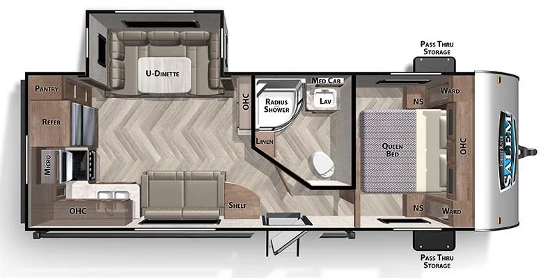 Forest River Salem 25RKS floor plan