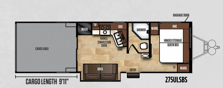Forest River Work and Play Ultra 275ULSBS floor plan