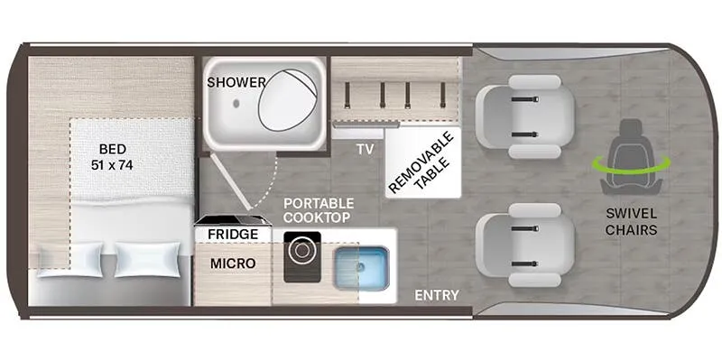 Thor Motor Coach Talavera 1920 floor plan