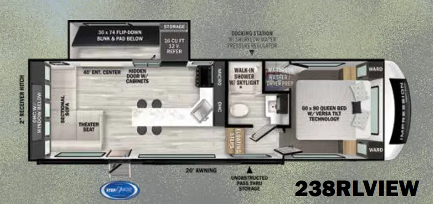 Forest River Impression 238RLVIEW floor plan