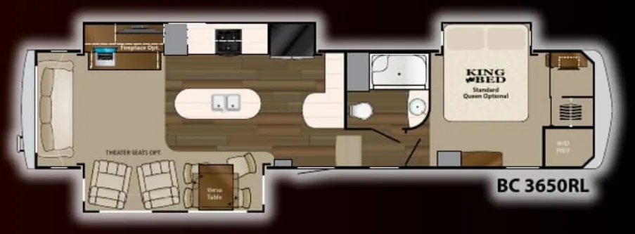 Heartland Big Country Pearl Edition 3650RL floor plan