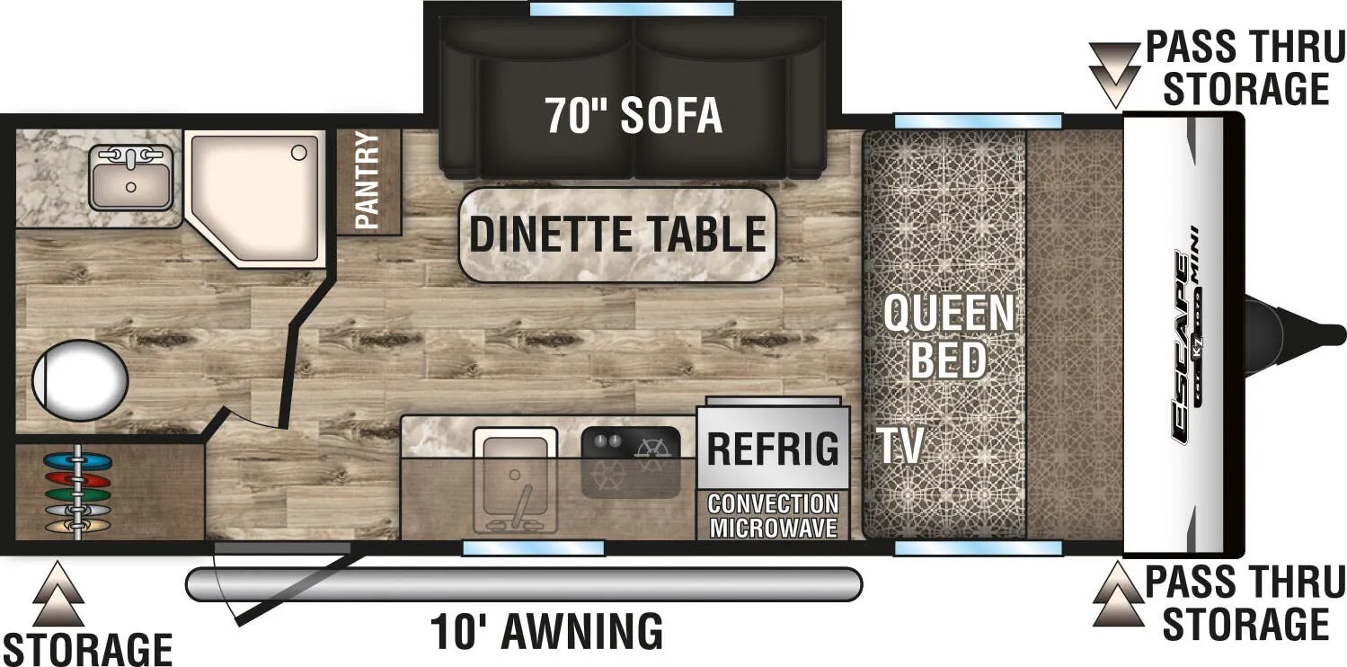K-Z Escape Mini M181SS floor plan