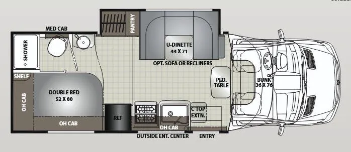 Coachmen Prism Elite 24EJ floor plan