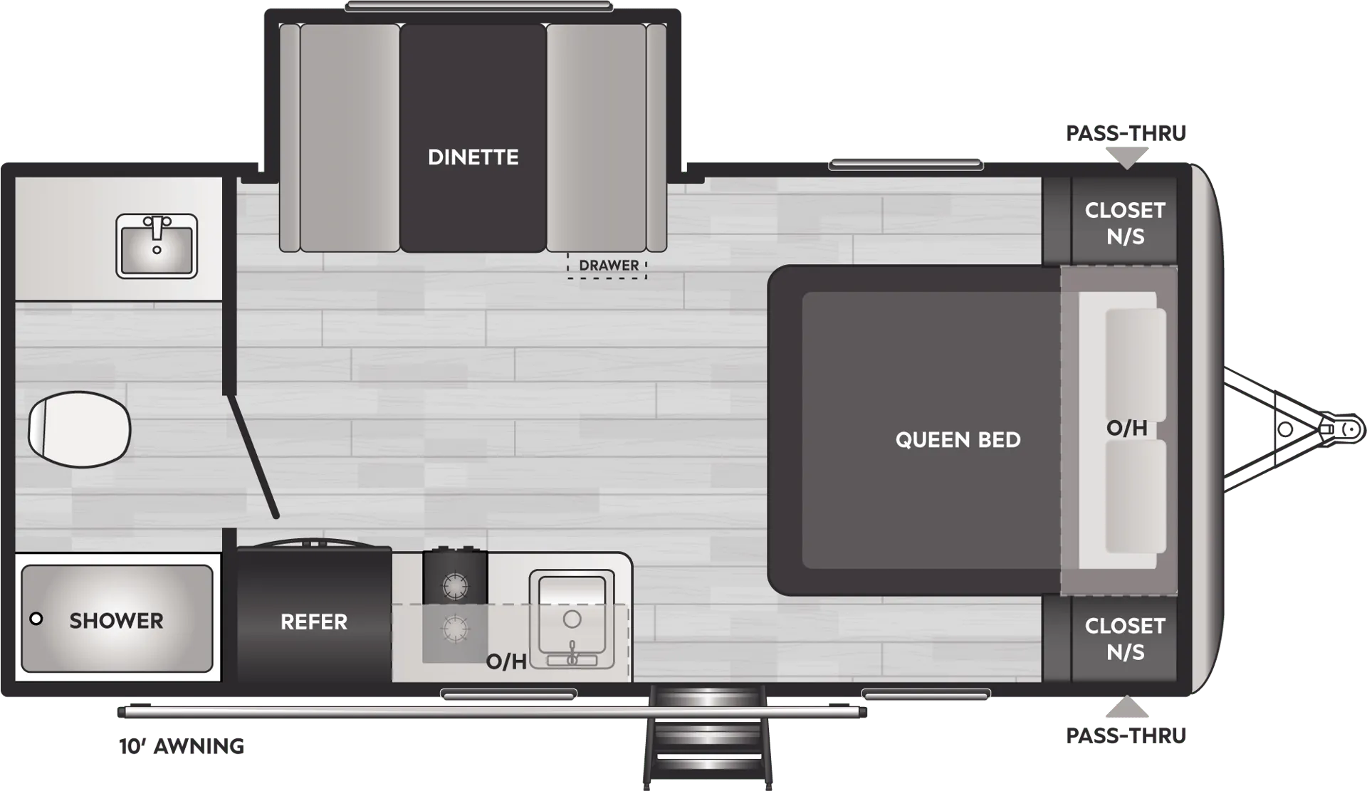 Keystone Springdale Classic Single 1790FQ floor plan
