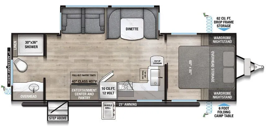 Alliance RV Delta 262RB floor plan