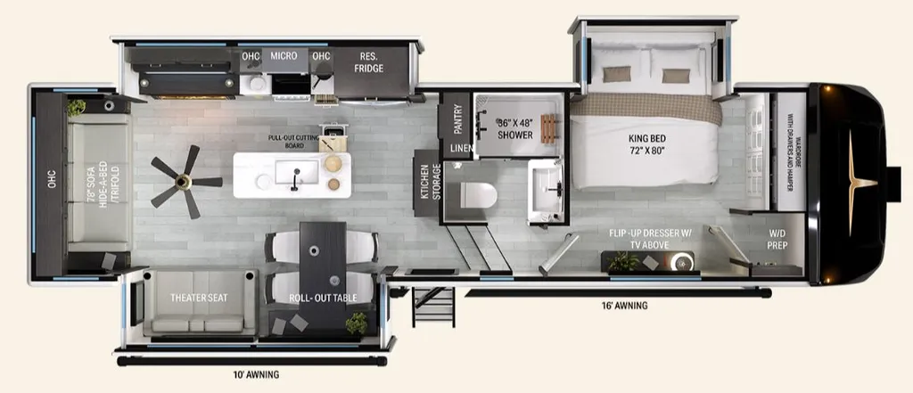 2026 Heartland Bighorn 31RL floor plan