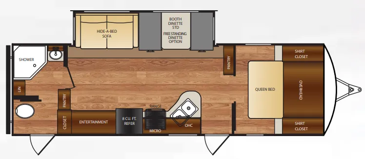 Forest River Wildcat 251RBQ floor plan