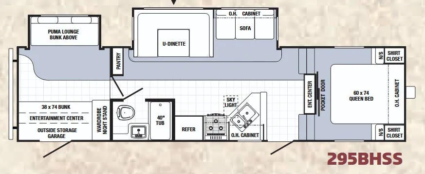Palomino Puma 295BHSS floor plan