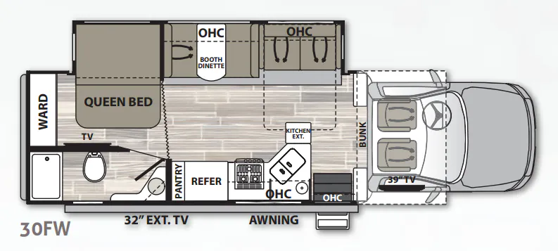 2021 Dynamax Corp Isata 5 Series 30FW - Floor plan