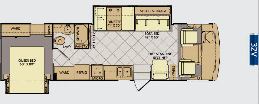 Fleetwood Storm 32V floor plan