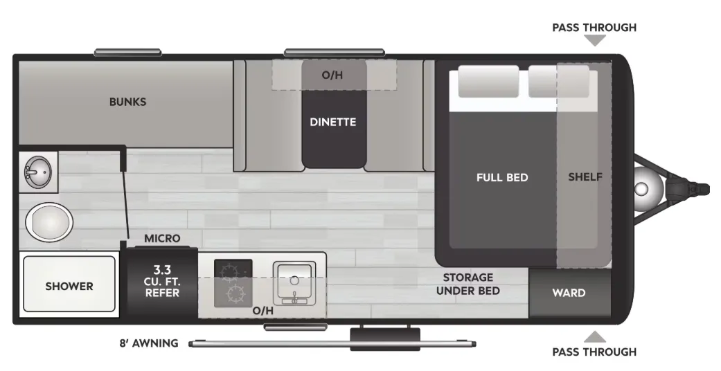 Keystone Springdale Mini 1610BH floor plan