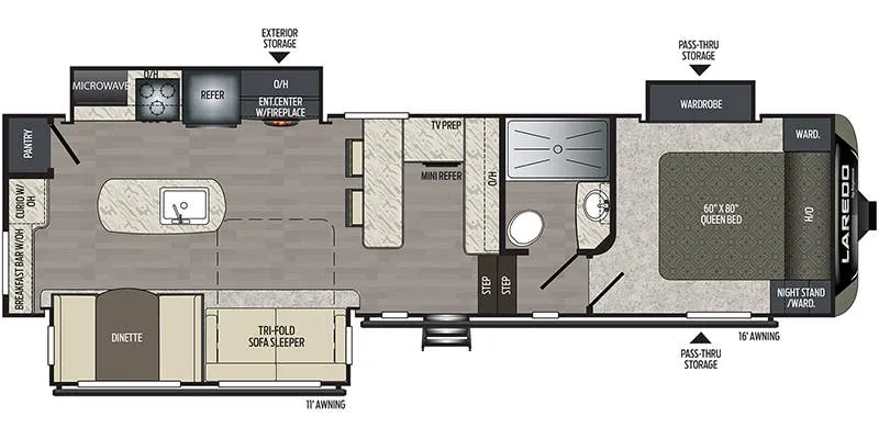 Keystone Laredo 294SBR floor plan