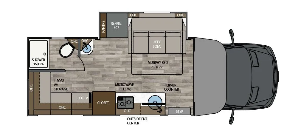 2026 Renegade RV Vienna 25DLN - Floor plan