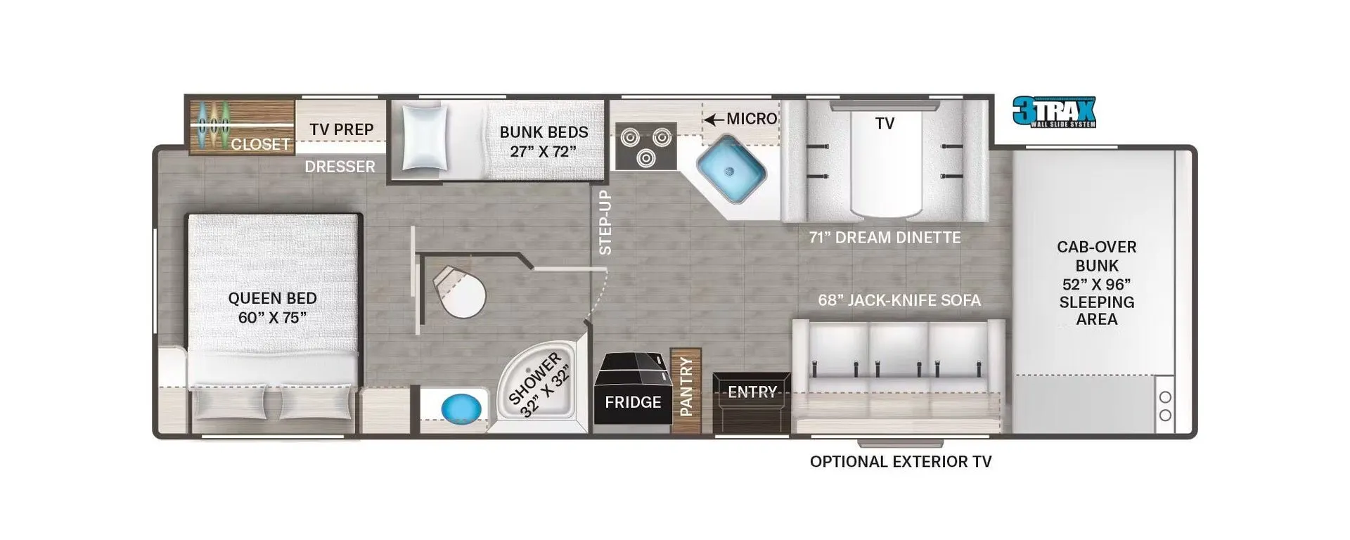 2026 Thor Motor Coach Four Winds 31E - Floor plan