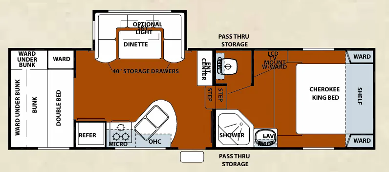 Forest River Cherokee 245B floor plan