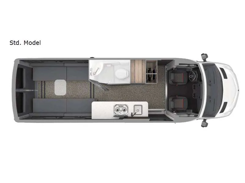2022 Airstream Interstate 24X - Floor plan