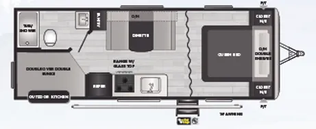 Keystone Springdale 220BHWE floor plan