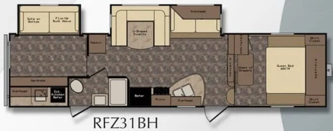 CrossRoads Rezerve RFZ31BH floor plan