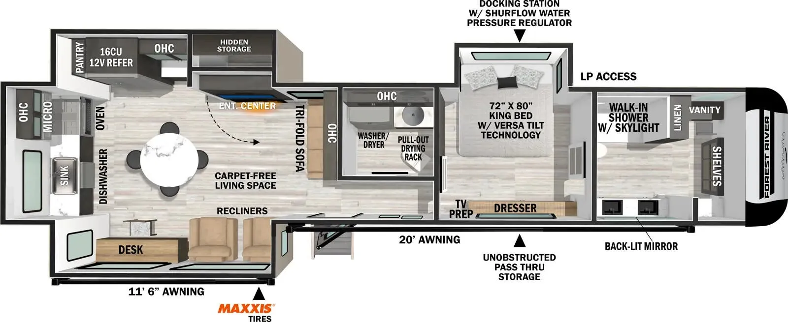 2025 Forest River Impression 360MYR - Floor plan