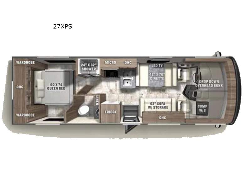 2026 Coachmen Encore SE 27XPS floor plan