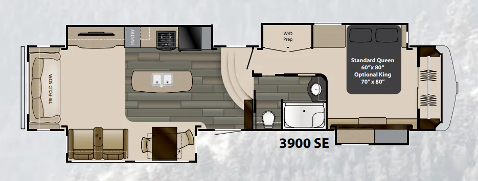 Heartland Gateway 3900SE floor plan