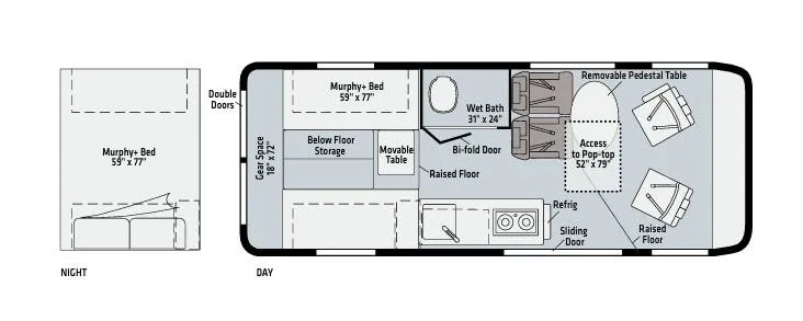 Winnebago Solis 59PX floor plan