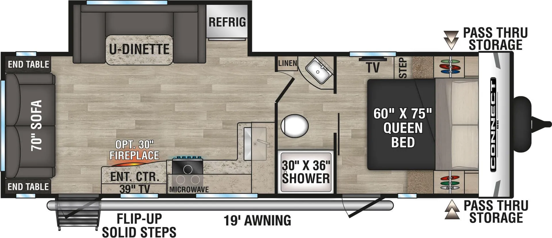 K-Z Connect SE C251RLSE floor plan
