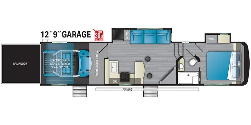 Heartland Gravity GR 3640 floor plan